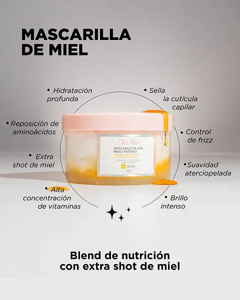 Mascarilla De Miel 300 Ml Click Hair