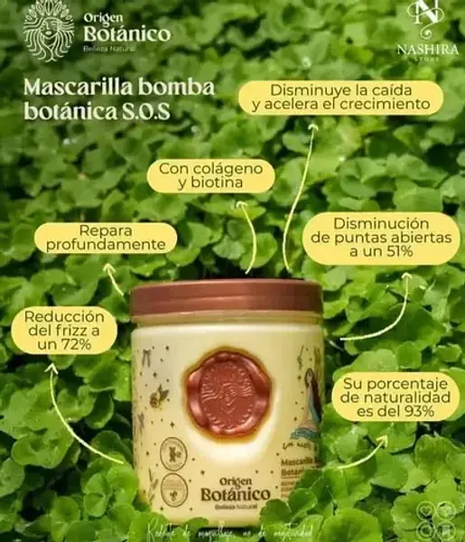 Mascarilla Bomba Botanica Sos Ritual Botanico